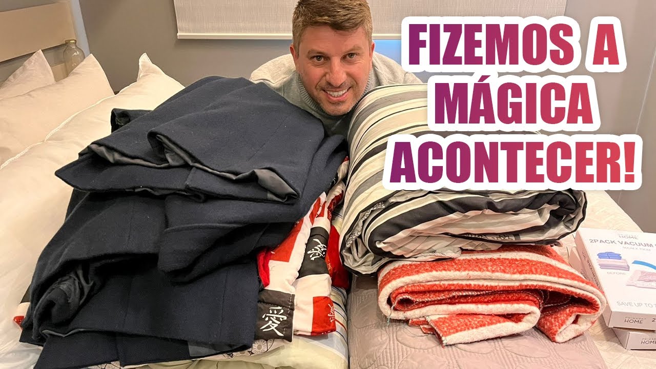 GUARDANDO O EDREDON A VÁCUO!