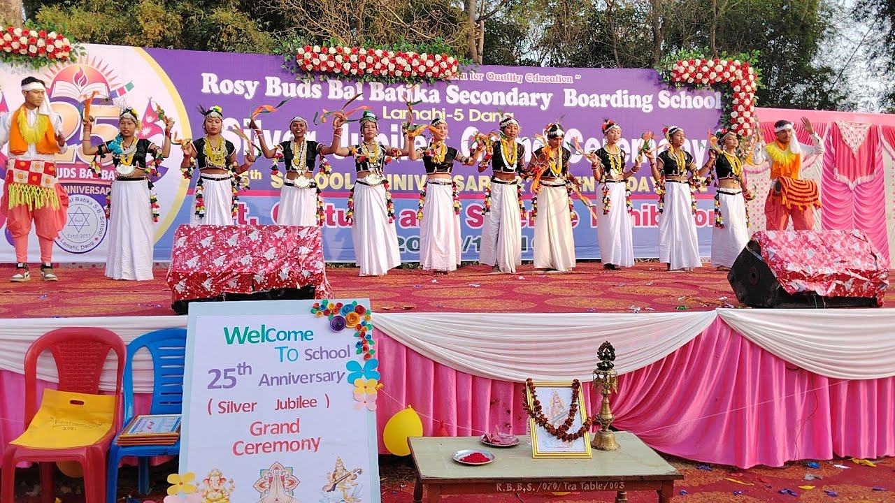 Tharu Cultural Dance ❤️ | Rahul Bishowkarma | #rahulbk0007 #rosyschool #25thanniversary #tharudance 