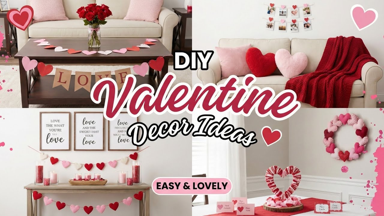 Более 146 идей для украшения дома ко Дню святого Валентина своими руками в 2026 году | Вдохновени...