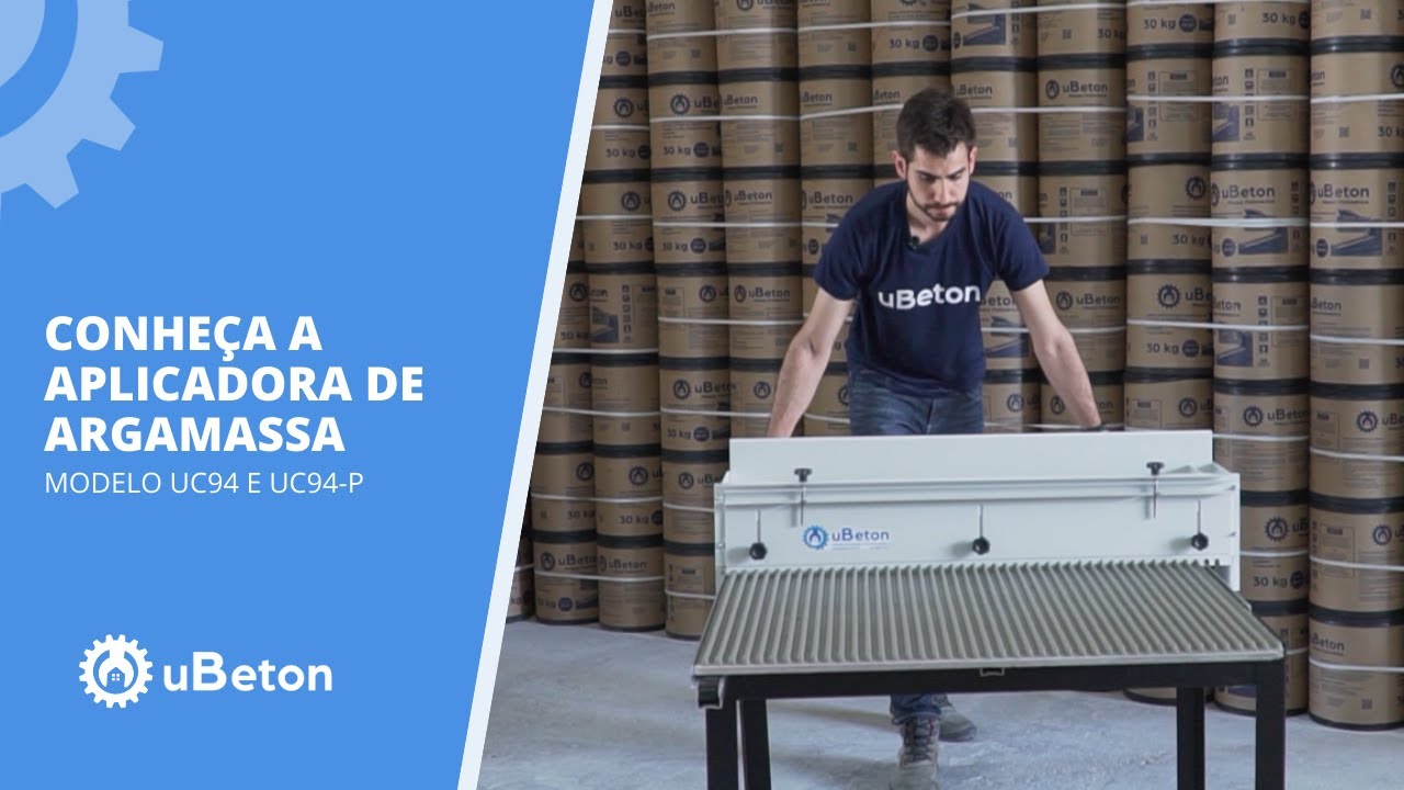 Conheça a máquina aplicadora de argamassa - 94 cm | uBeton