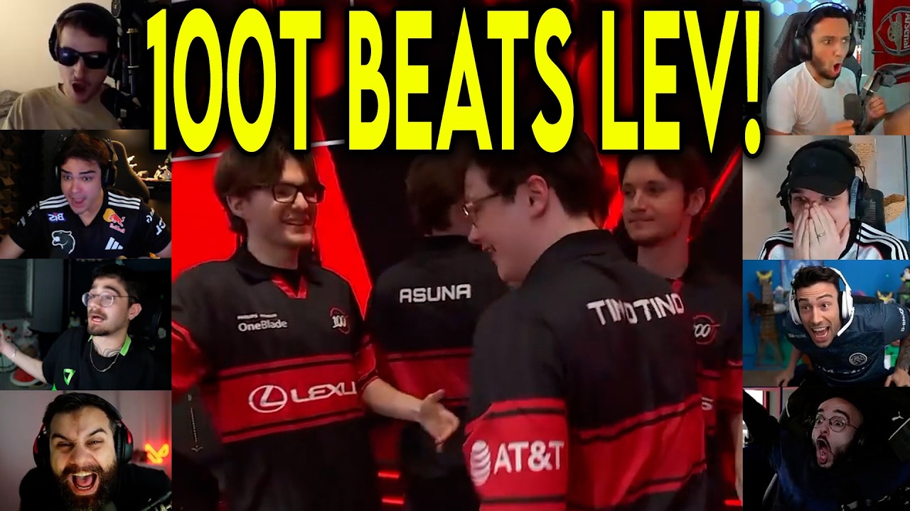 Valorant Streamers React To 100T Beating LEV After a Dominant Match In VCT