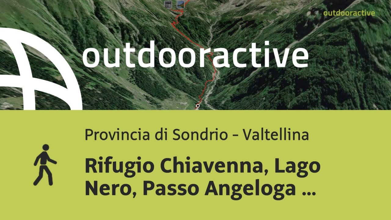 Rifugio Chiavenna, Lago Nero, Passo Angeloga - anello