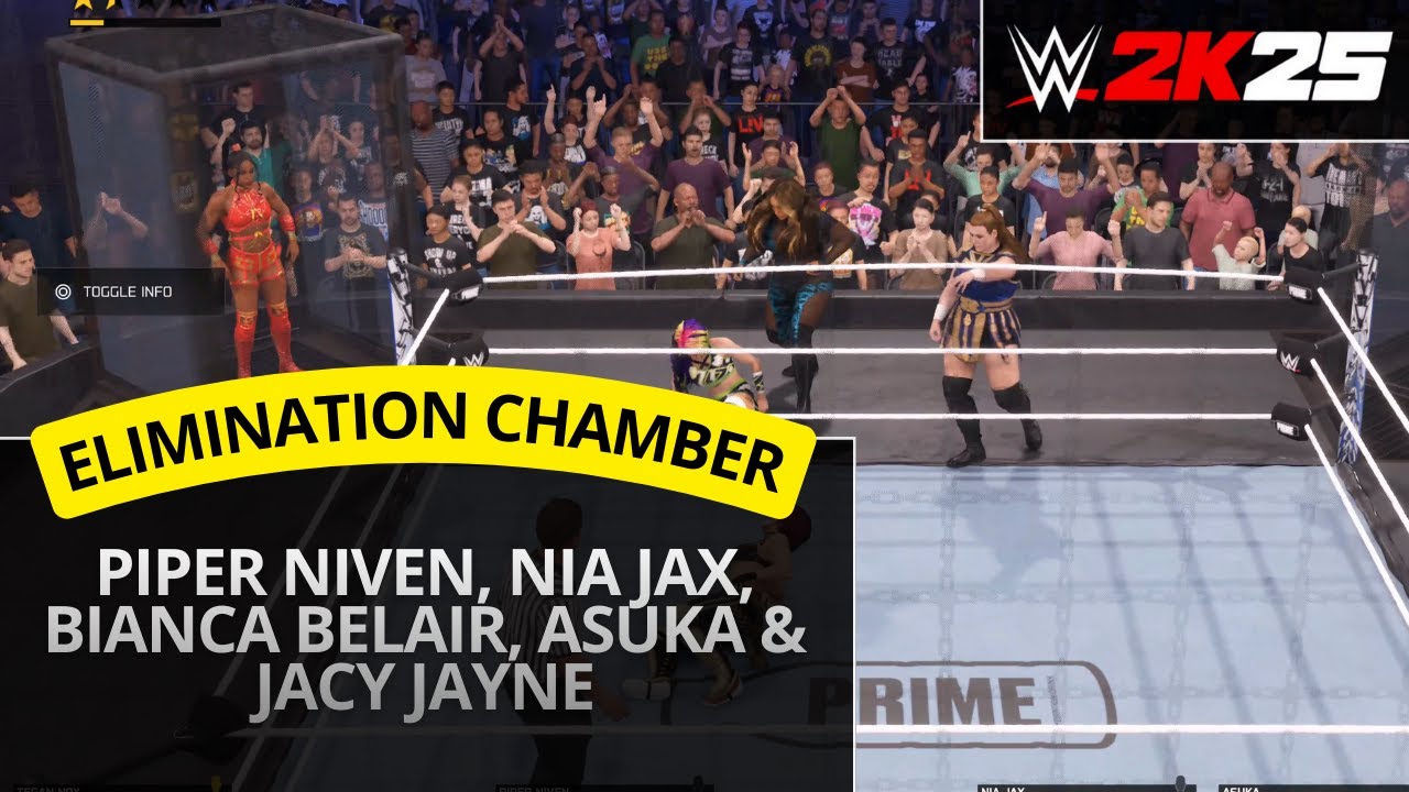WWE 2K25 – Elimination Chamber: Piper Niven, Nia Jax, Bianca Belair, Asuka & Jacy Jayne