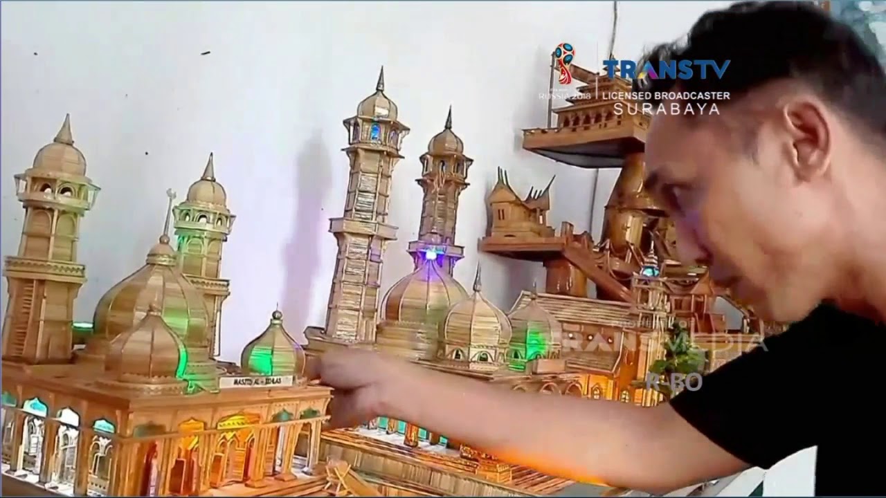Miniatur Kerajinan Bambu