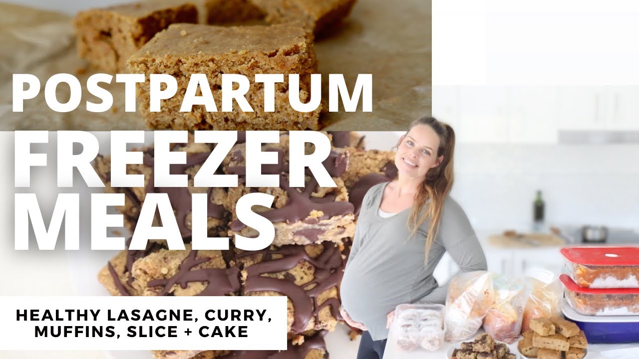 Healthy Postpartum Meal Prep | Postpartum FREEZER MEAL PREP