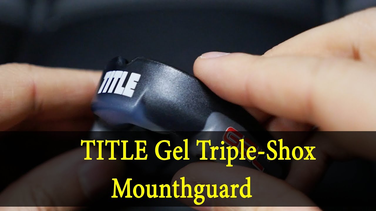 Капа TITLE Gel Triple-Shox (черно-серая)
