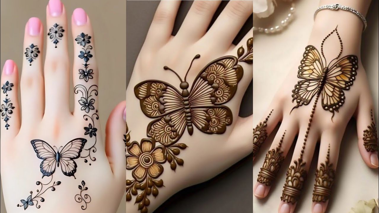 Butterfly Mehandi Design|| Back Hand Mehandi Design 🥰🥰💞💞