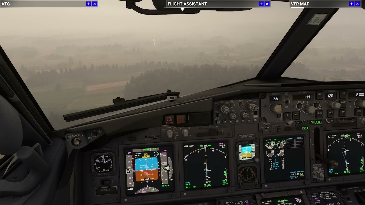 🟥 Banja Luka Fog Arrival 🟦  ⬜ 737-600 ILS Runway 16