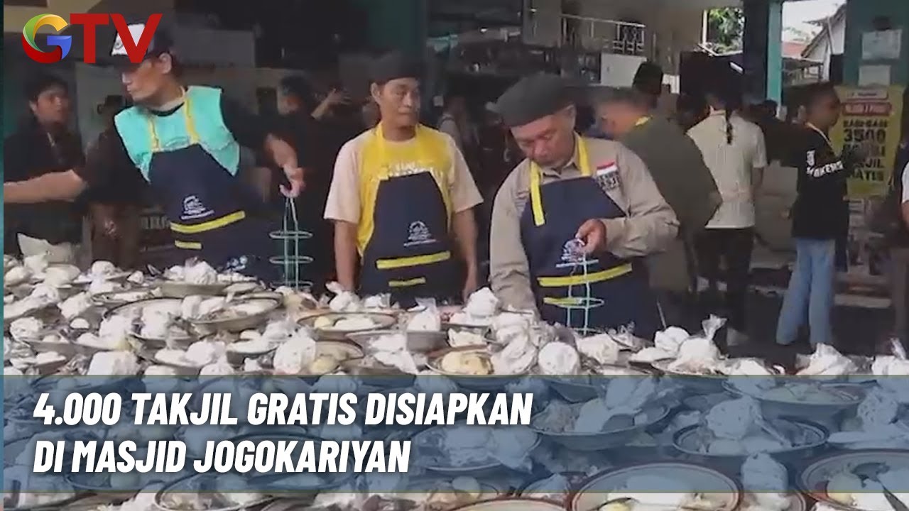 Ribuan Porsi Piring Takjil Gratis Disiapkan di Masjid Jogokariyan | BIM | 04/03