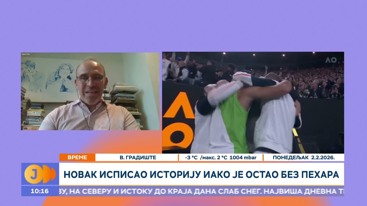 Novii detalji sa finala u Melburnu I RTS Jutarnji pr5ogram