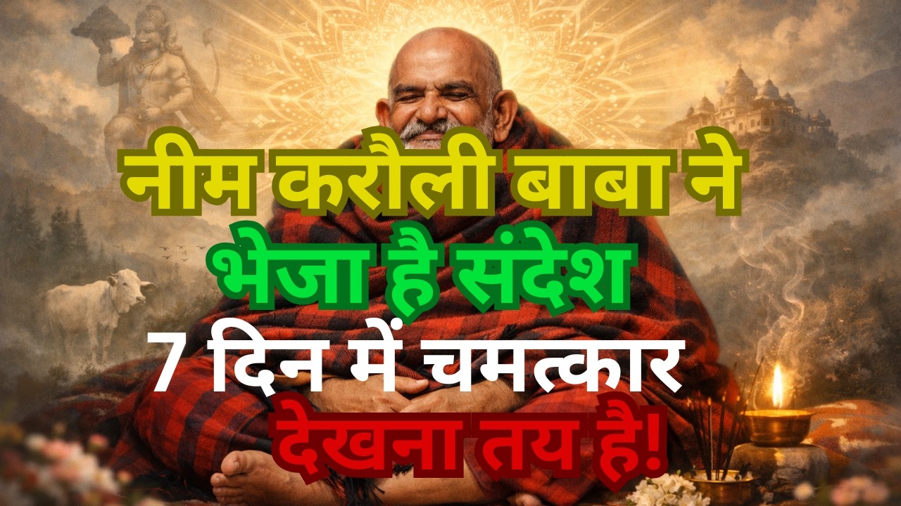 नीम करौली बाबा ने भेजा है तुम्हारे लिए खास संदेश, इसे नजरअंदाज मत करना!