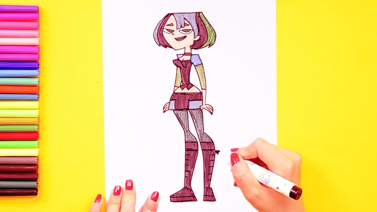 How to draw Gwen (Total Drama Character)