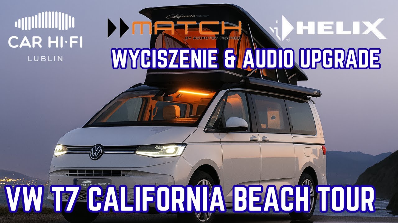 Volkswagen T7 California &ndash; wyciszenie i rozbudowa systemu audio