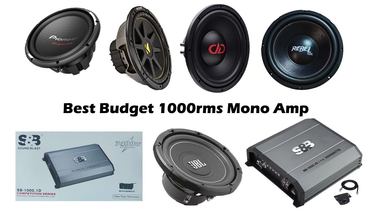 S&B Sound Blast 1000 Rms Budget Mono Amplifier ,Best For 2 Subwoofers