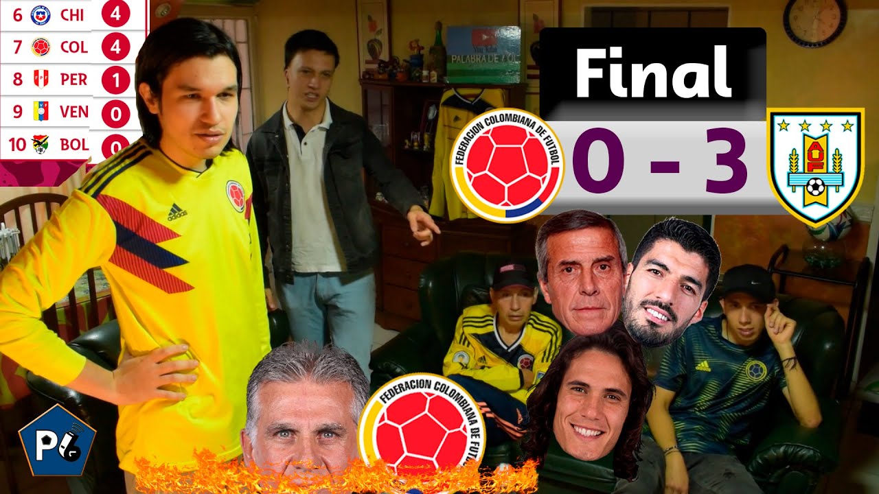 Colombia 0 Uruguay 3 | Eliminatorias Qatar 2022 Conmebol | Reacciones Amigos | Club de la Ironía