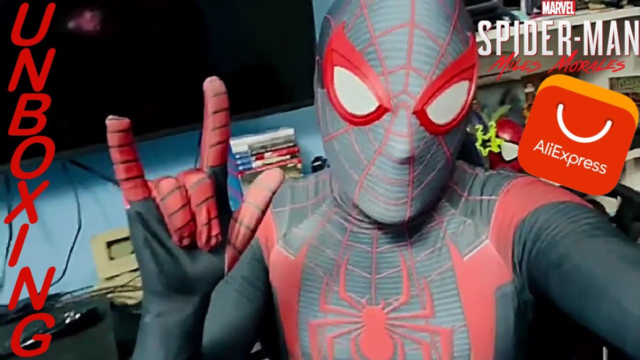 UNBOXING del disfraz de MARVEL SPIDER-MAN MILES MORALES por ALIEXPRESS
