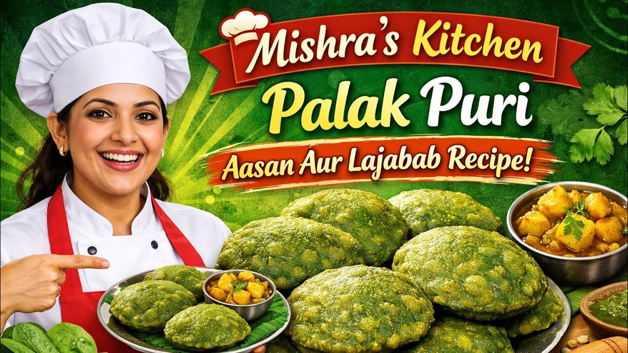 पालक पूरी बनावे के आसान तरीका🤤#trending #cooking #food #recipe #easyrecipe #foodie #palakpurirecipe