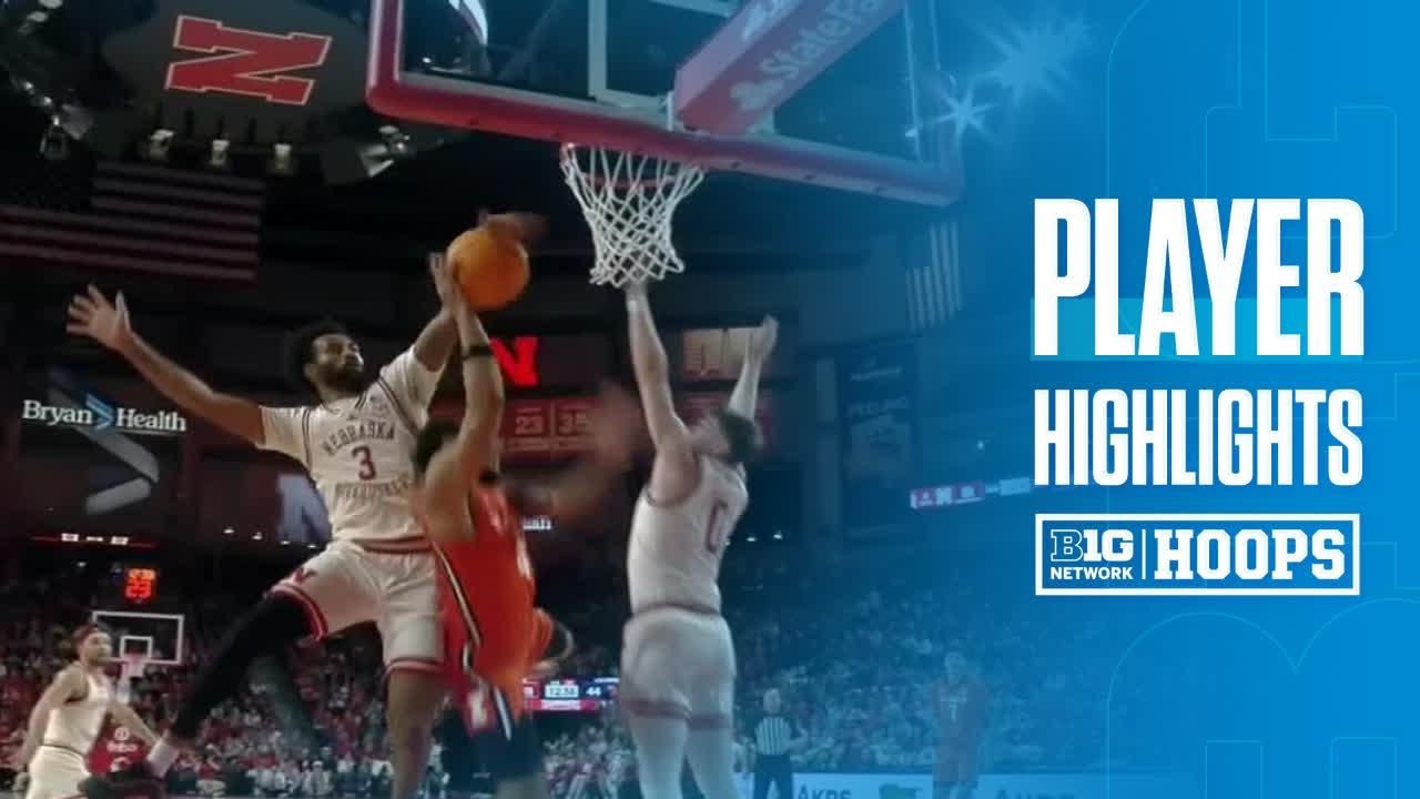 Brice Williams Highlights vs. Illinois | Nebraska Basketball | 01/30/2025