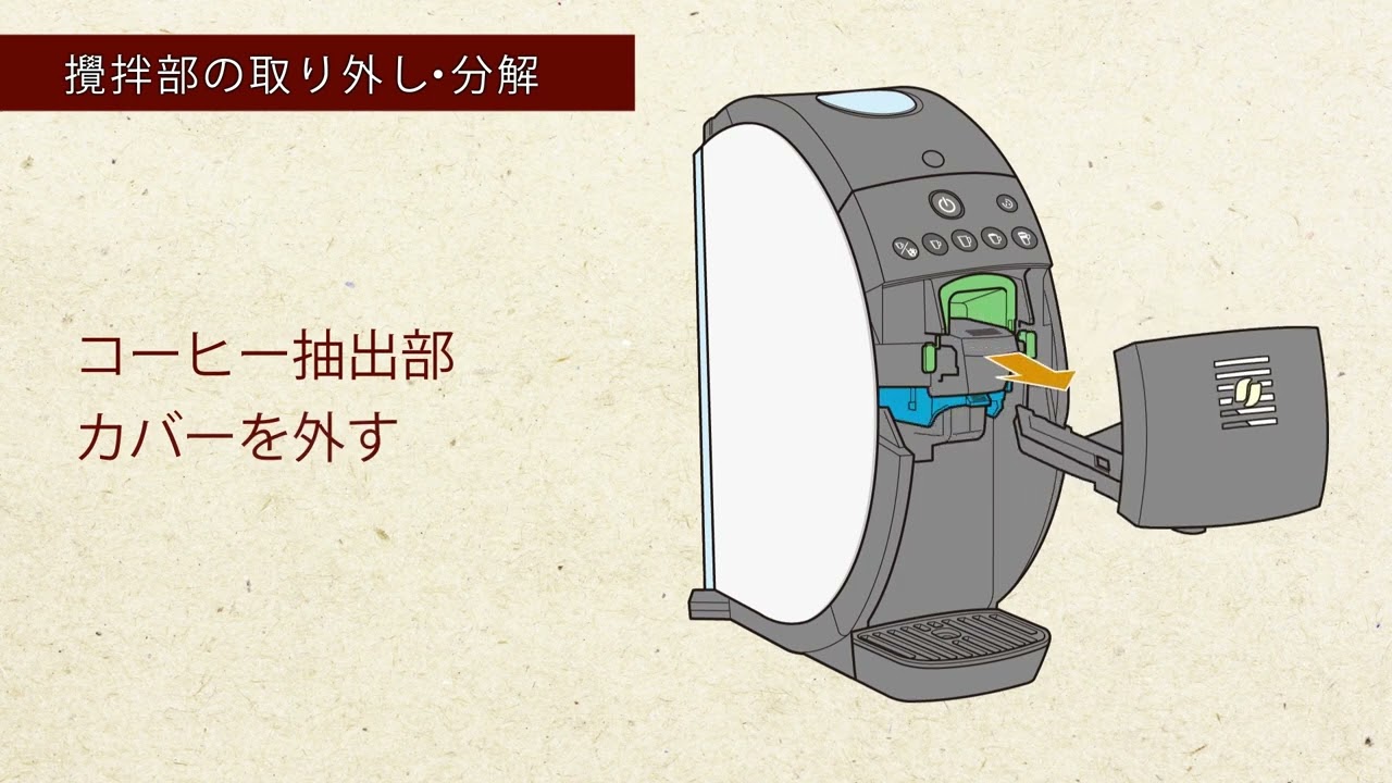 バリスタ50～攪拌部のお手入れ～（攪拌部の取り外し・分解）