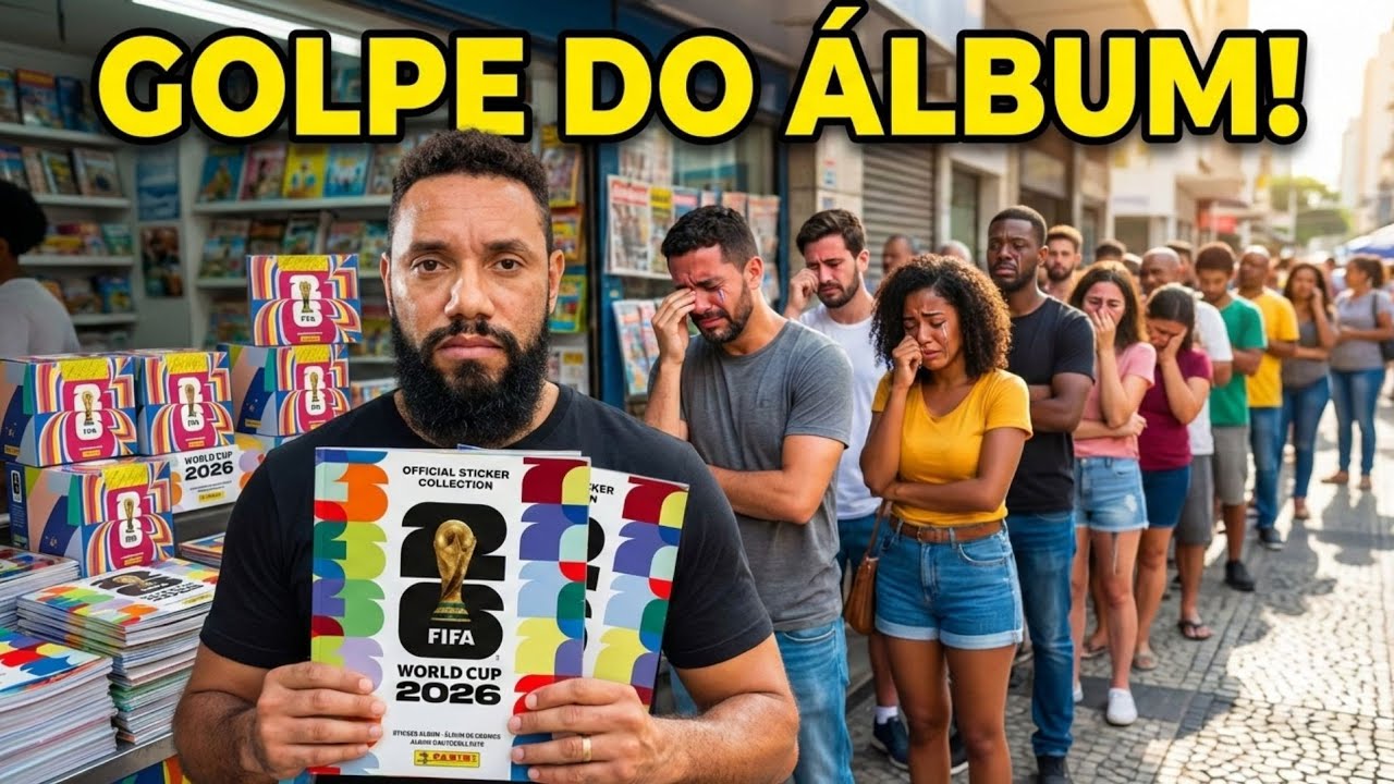 MUITA GENTE CAINDO NO GOLPE DO ÁLBUM COPA DO MUNDO 2026 PANINI.