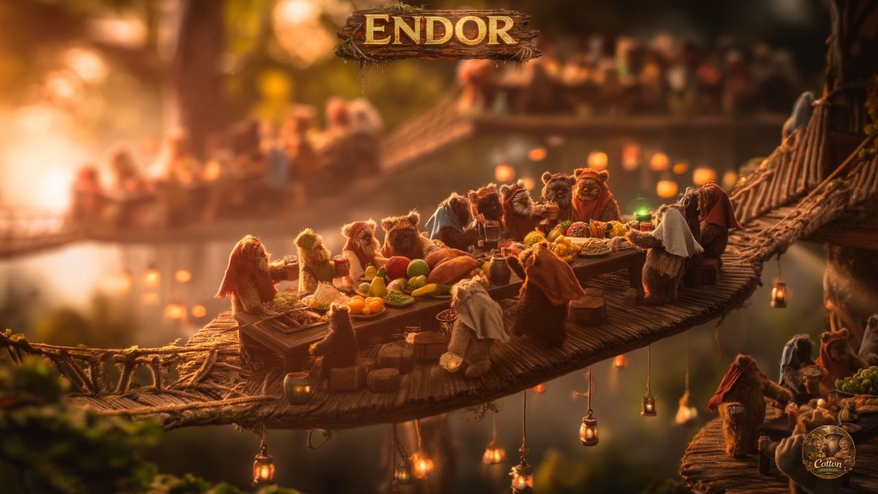 Fantasy AI Art - Endor Village - A Hidden Forest World (4K Cozy Cinematic Film)