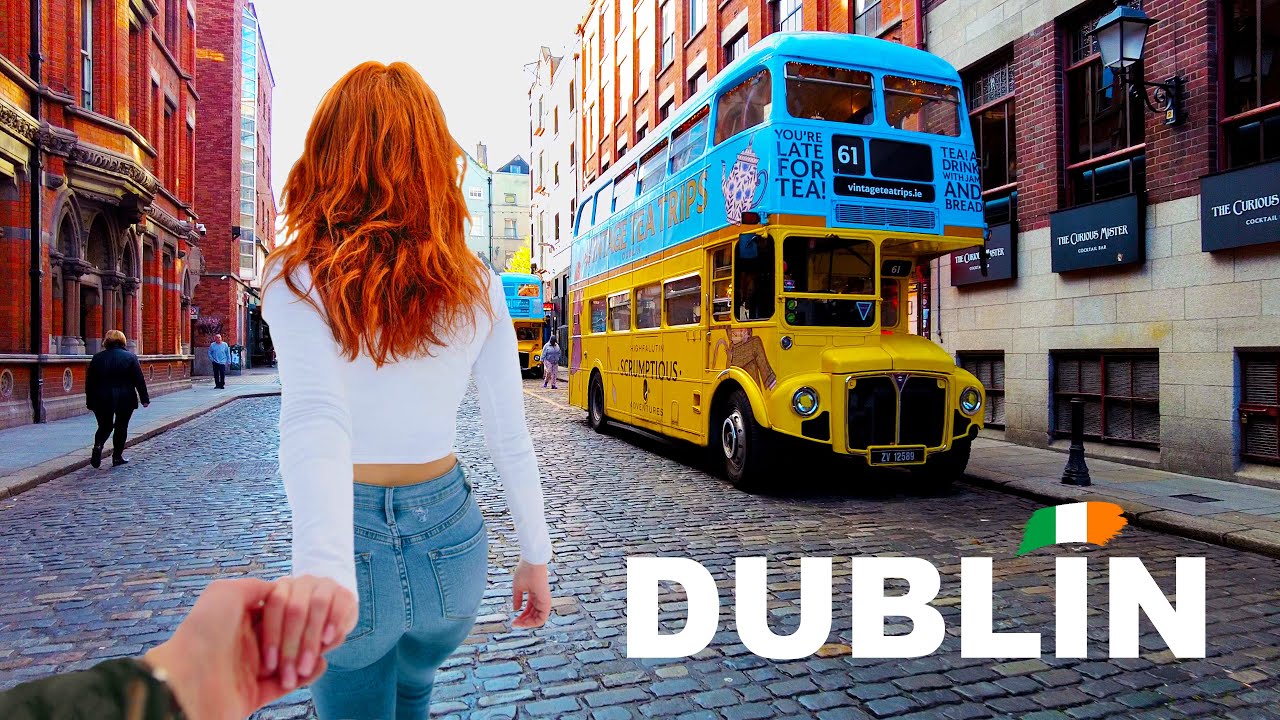 Dublin Ireland 🇮🇪 4K HDR 60fps Walking Tour