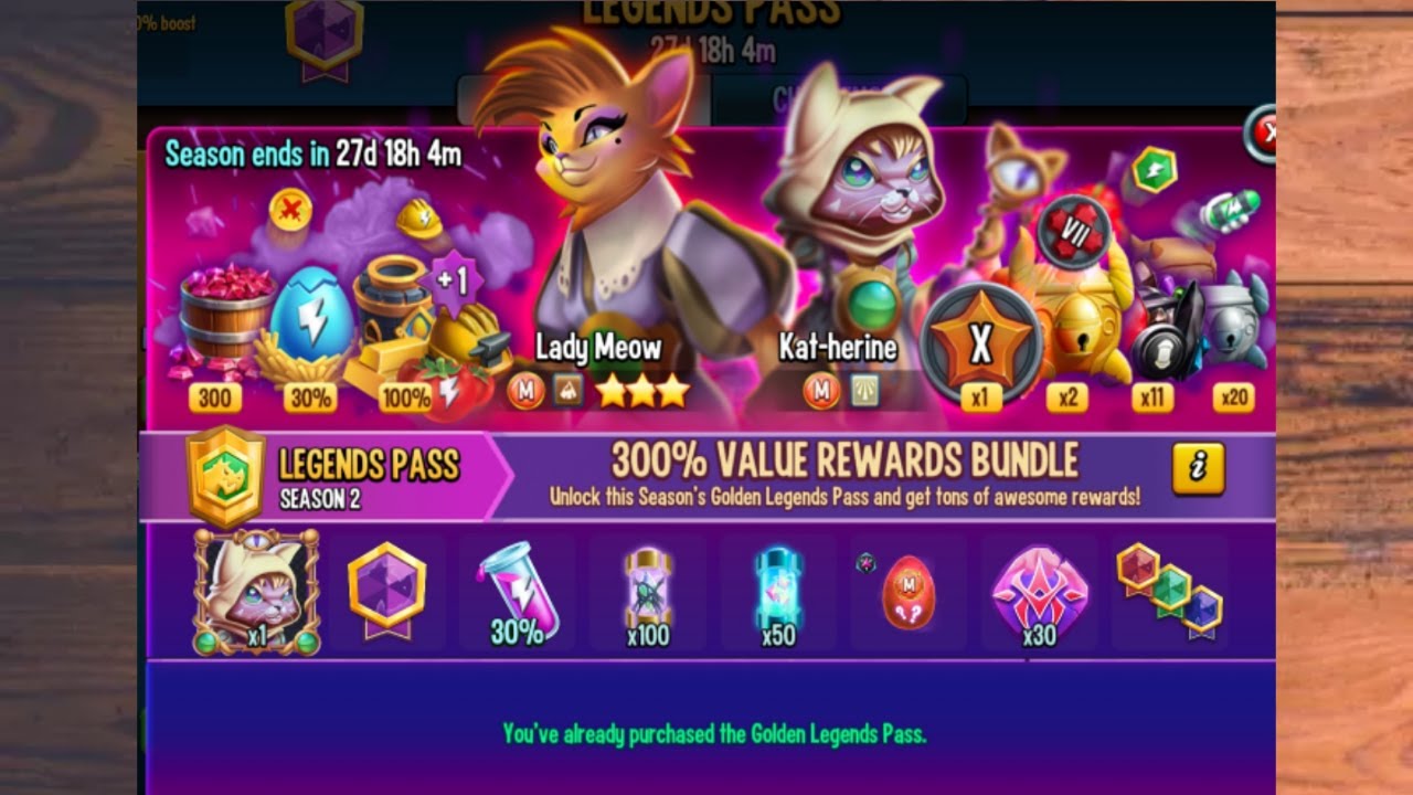 Monster Legends - Corrupted Era Golden Legends Pass Season 2