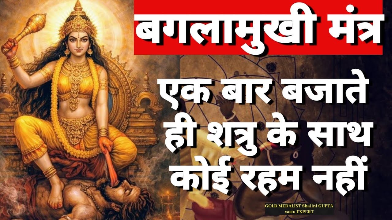 Mata Baglamukhi का महाघातक शत्रु नाशक मंत्र 1 बार बजाते ही शत्रु को काल के दर्शन Baglamukhi Kavach
