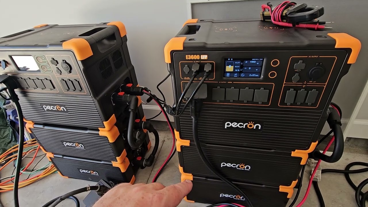 Зарядка двух Pecron E3600LFP от одного солнечного входа