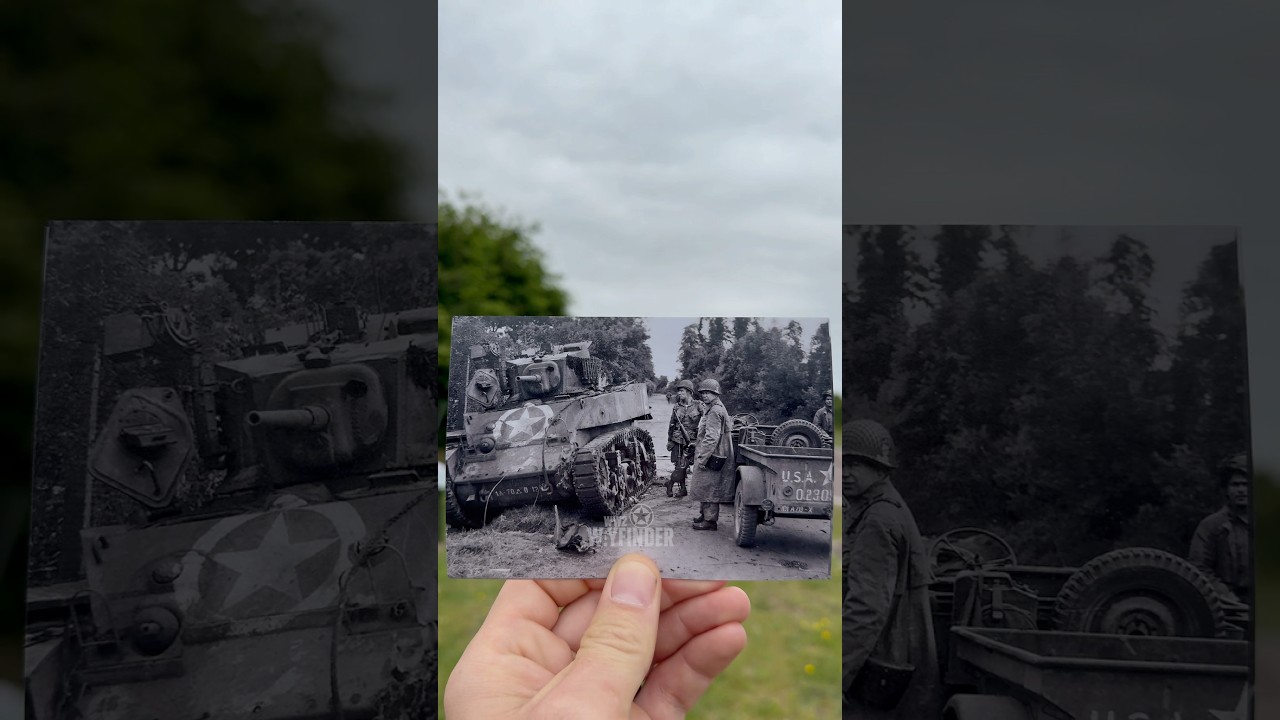 Dead Man&rsquo;s Corner - Then & Now #ww2 #thenandnow #worldwar2 #dday #dday81