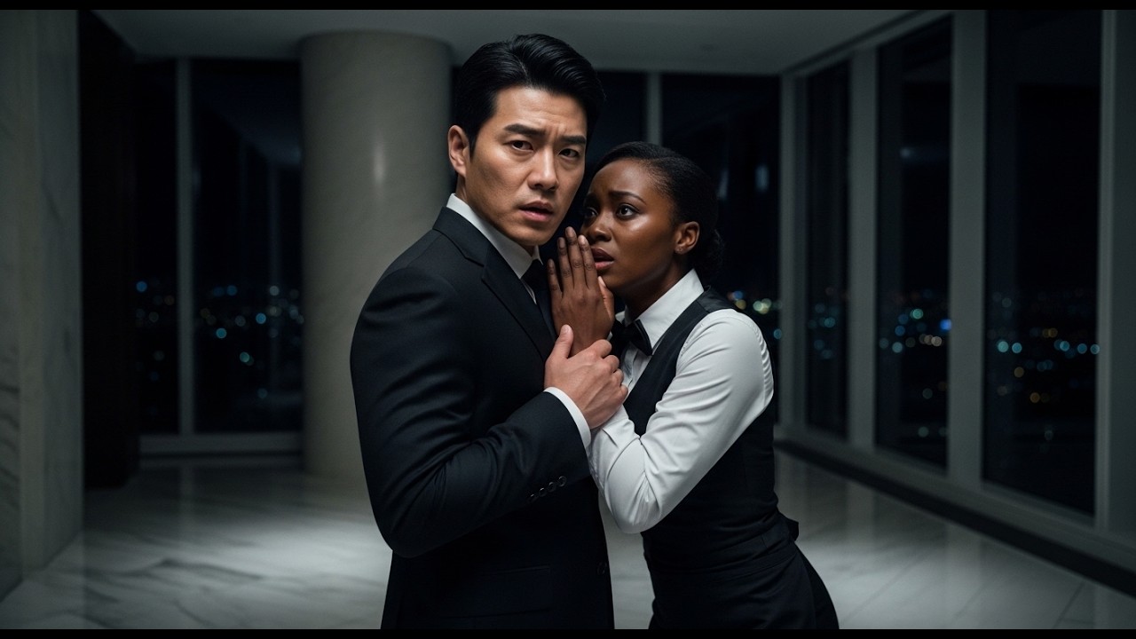 THE KOREAN MAFIA BOSS CAUGHT HIS BLACK WAITRESS TREMBLING — HER WHISPERED WARNING SAVED HIS LIFE.