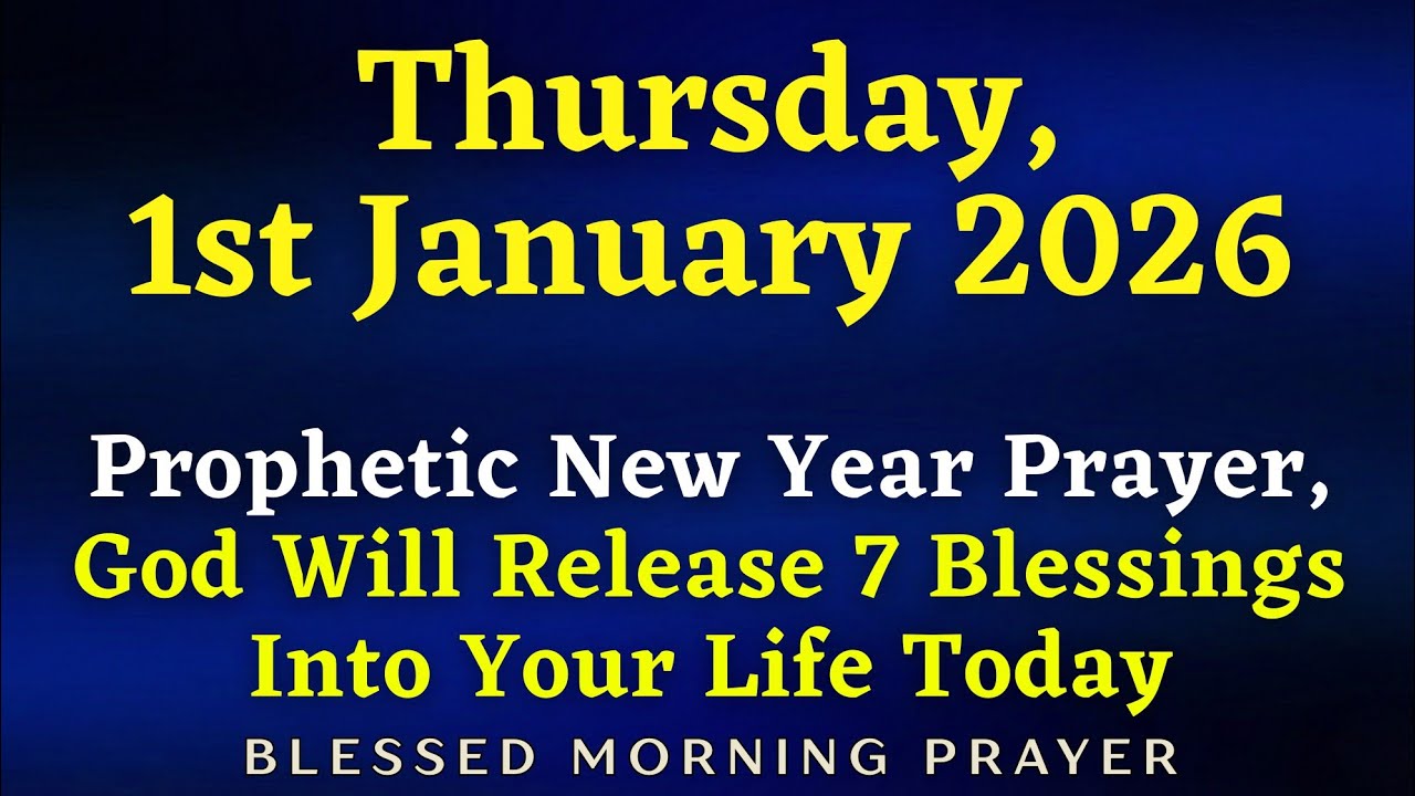 January 1st, 2026 | Prophetic New Year Prayer, God Will Release 7 Blessings Into Your Life Today