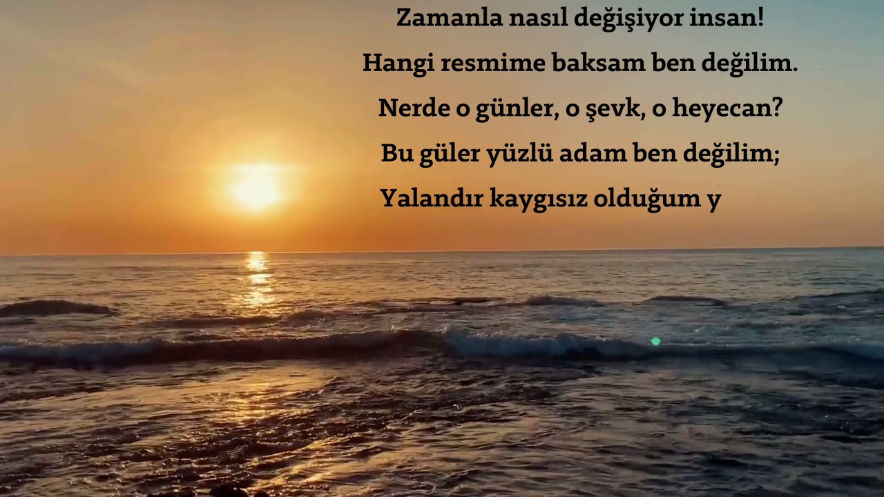 Cahit Sıtkı Tarancı 35 (Otuz Beş) yaş Şiir Karaoke
