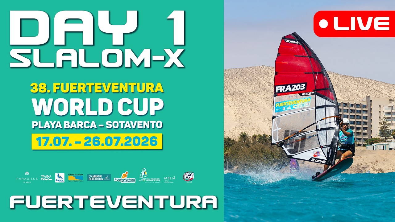Livestream: Slalom-X: 22nd July | World Cup Fuerteventura 2026 | PWA World Tour