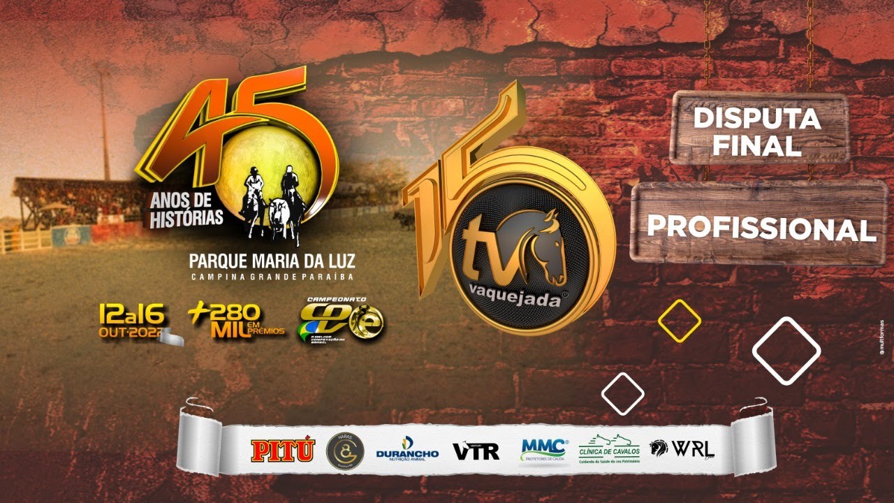 🔴 DISPUTA PROFISSIONAL VAQUEJADA PARQUE MARIA DA LUZ | CPV2022 | CAMPINA GRANDE - PB