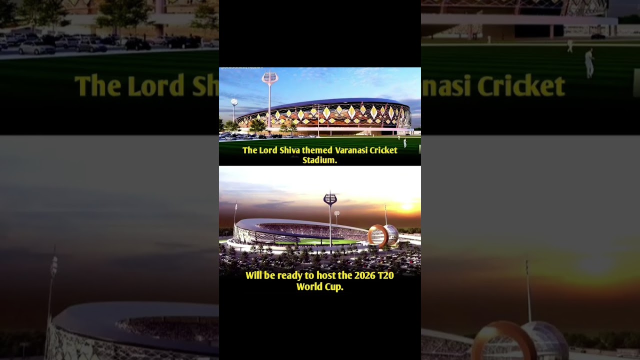 Lord Shiva themed Varanasi cricket stadium|#cricketlover #cricket #shiva #varanasi #kashivishwanath