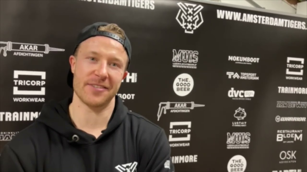 INTERVIEW: Samu Poutanen post game Amsterdam Tigers - Eindhoven Kemphanen 8-5 Eredivisie 24-01-26