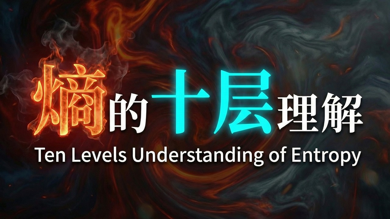 【熵的十层理解】为什么那么多人对“熵”存在错误的理解？什么是熵？熵的本质到底是什么？40分钟带大家重新认识熵的本质。