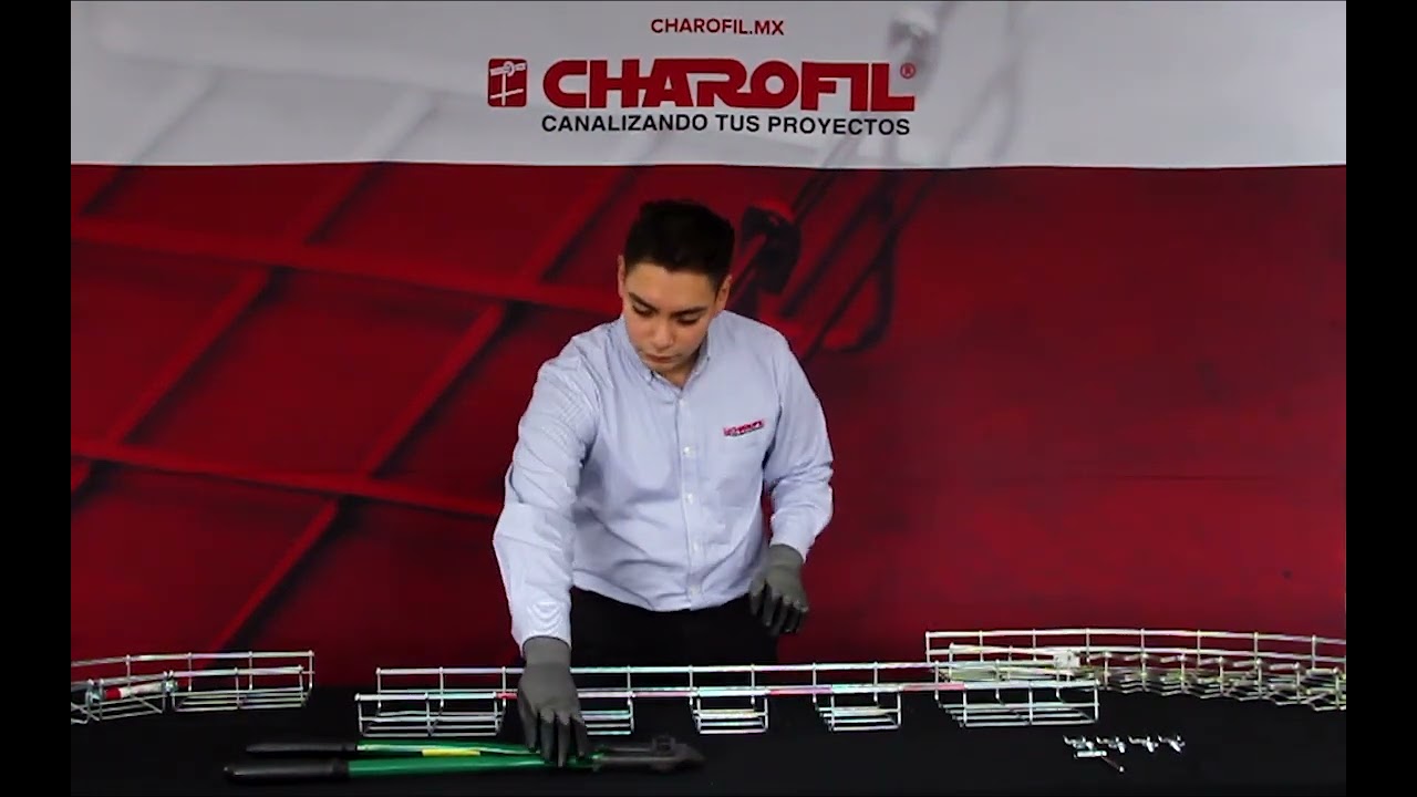 ¿Cómo hago una curva Horizontal en una escalerilla?