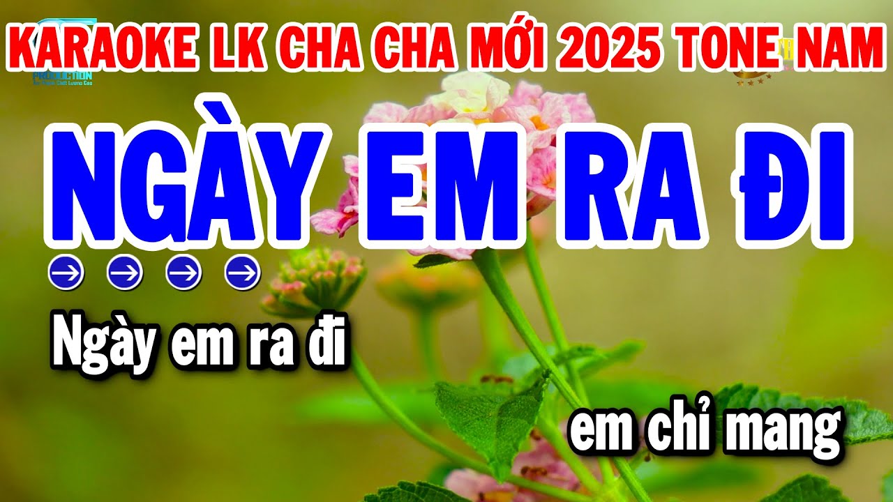 Karaoke Liên Khúc Tone Nam Nhạc Sống Cha Cha 2025 | Ngày Em Ra Đi - Hỏi Vợ Ngoại Thành | Thanh Hải