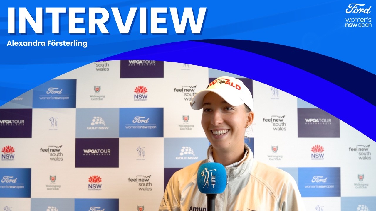 Alexandra Försterling Chats After Round One at The Ford Women's NSW Open