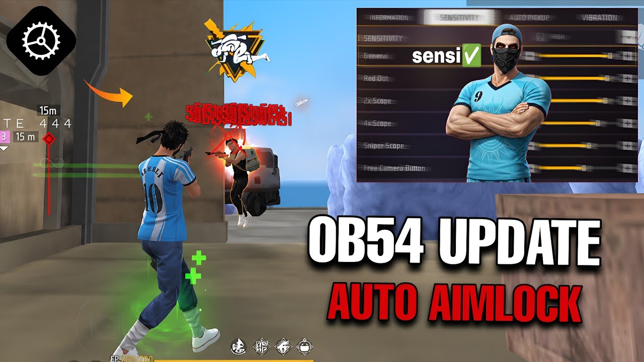 New OB54 Update Best Headshot Sensitivity Setting || 100% Accuracy setting ⚙️