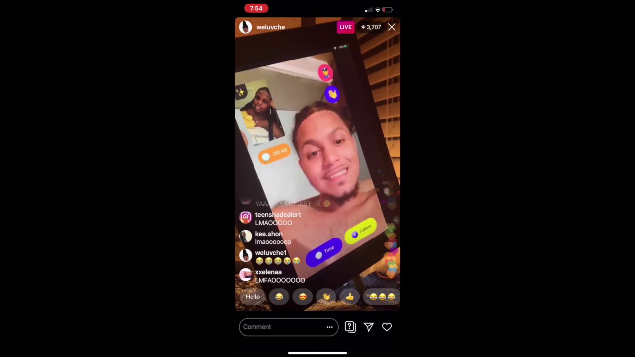 WeLuvChe On Monkey App With Strangers On Instagram Live 8/19/19  *SUPER FUNNY*