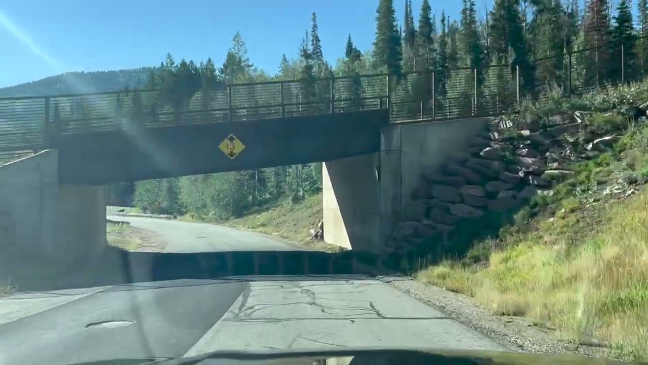 Driving in Canyons resort in Park City, UT