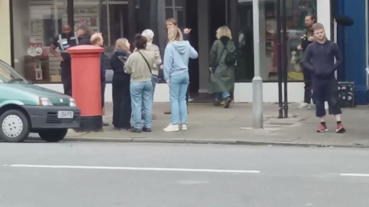 Mr. Bates vs. The Post Office (Llandudno location mobile phone footage)