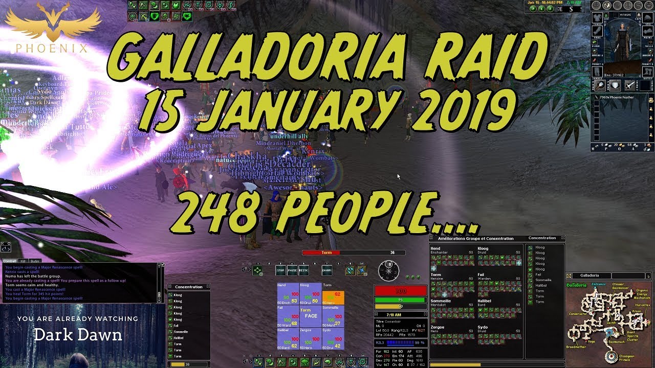 Galladoria Raid - 200 + Players !  Daoc 2019 [Phoenix Server]