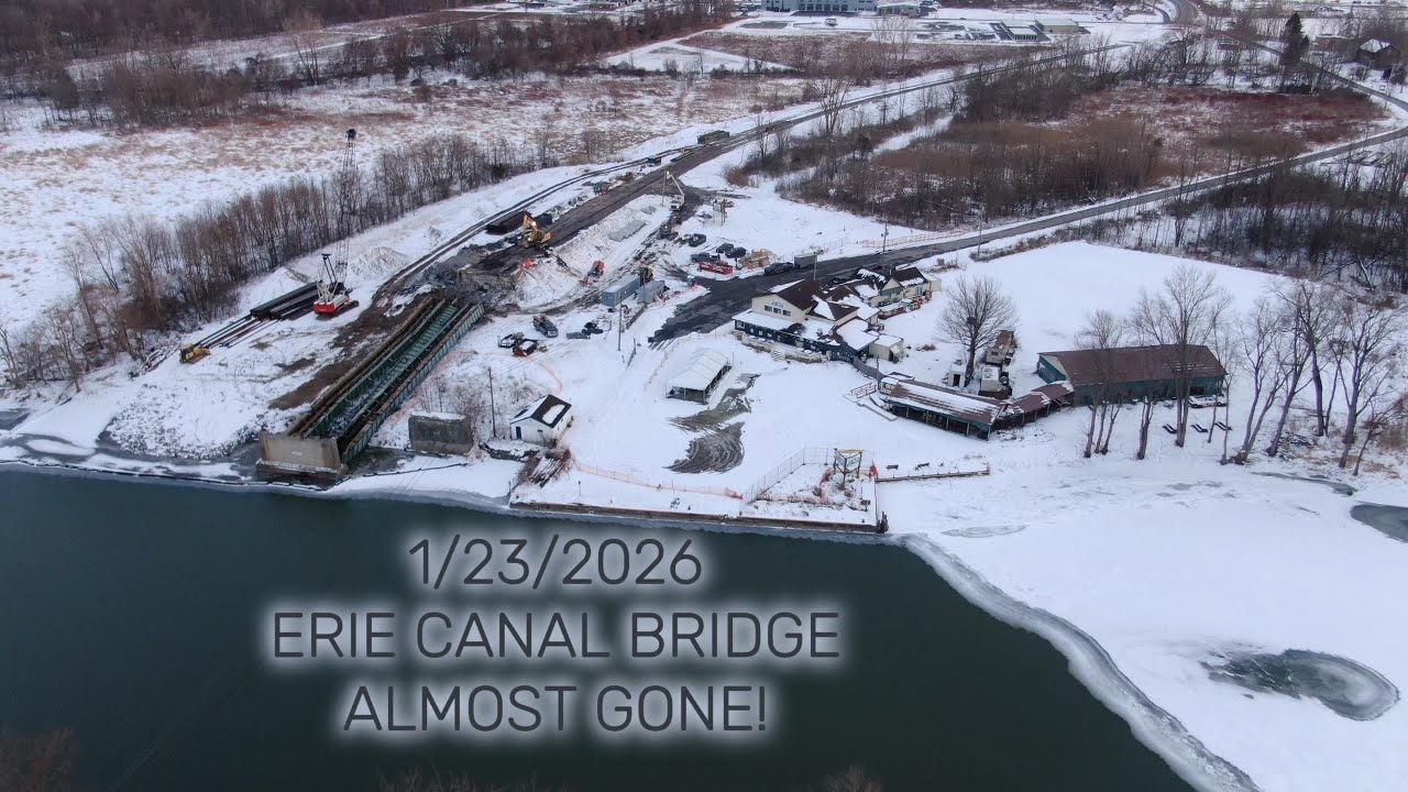 01/23/2026 Erie Canal Bridge Almost Gone!