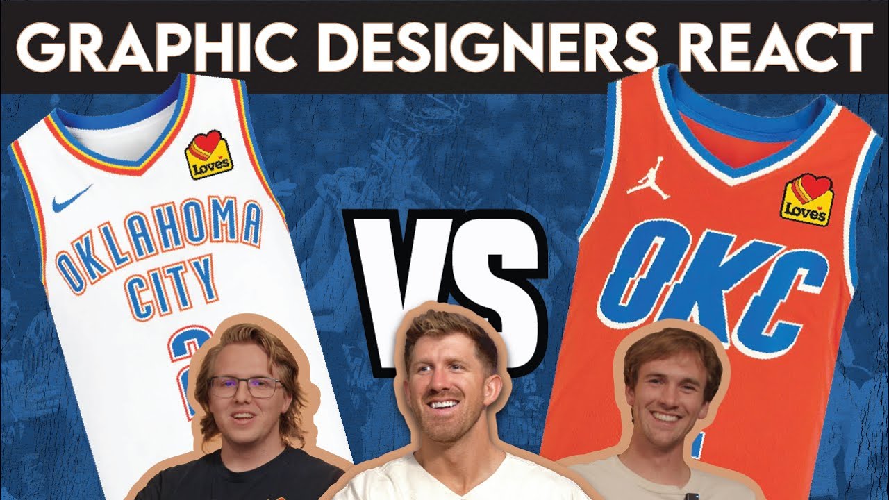 Graphic Designers React to WORST & BEST NBA Jerseys | Northwest Division