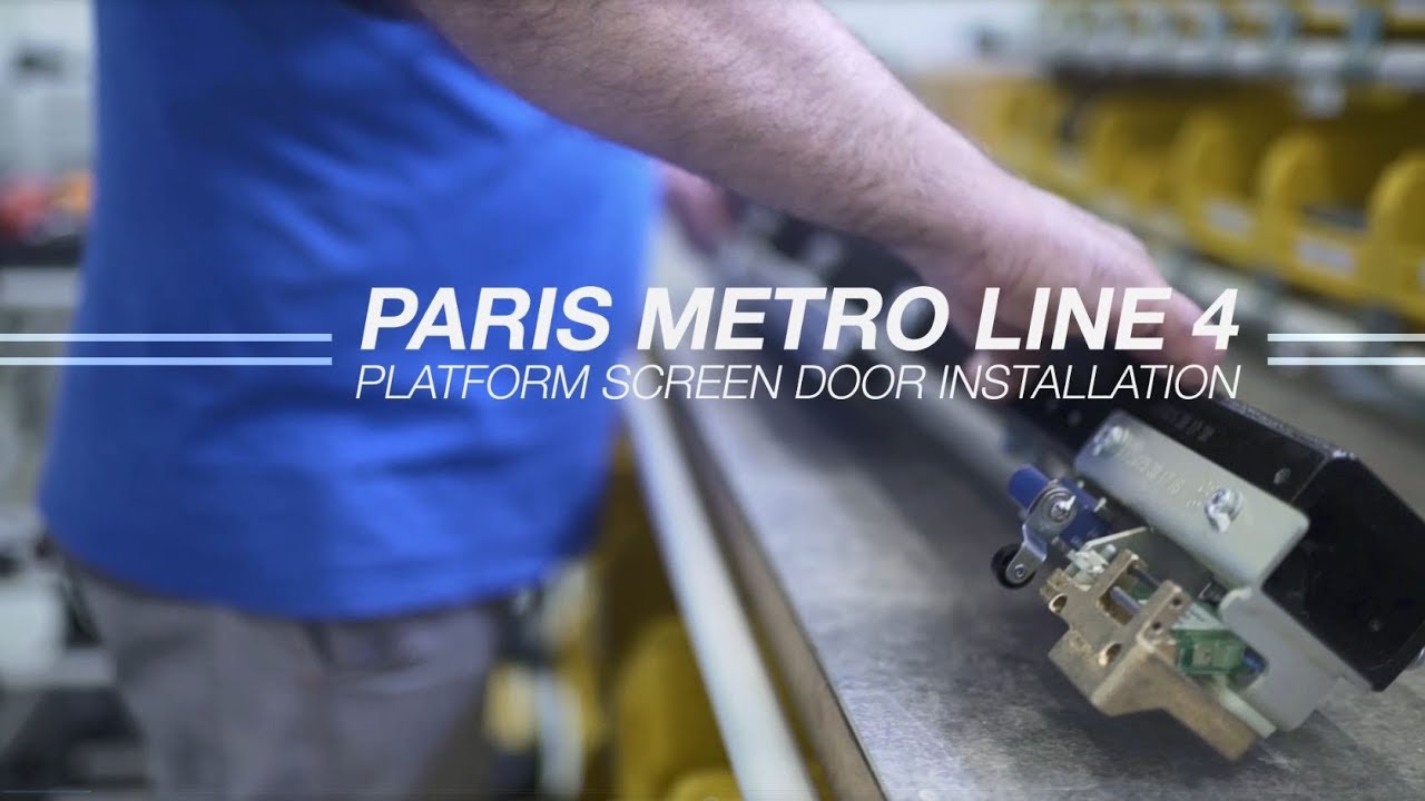 Platform Screen Door Installation - Paris Metro