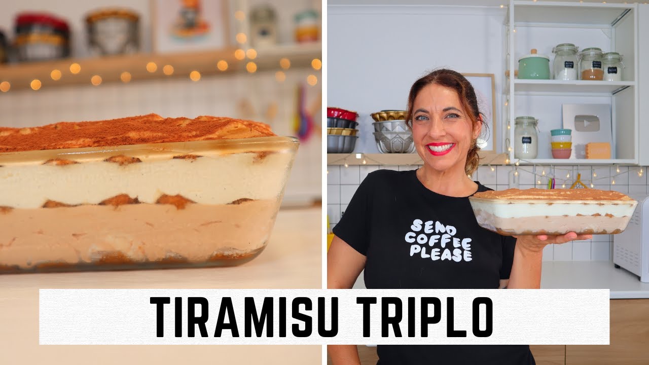 Tiramisu triplo de chocolate, baunilha e speculoos